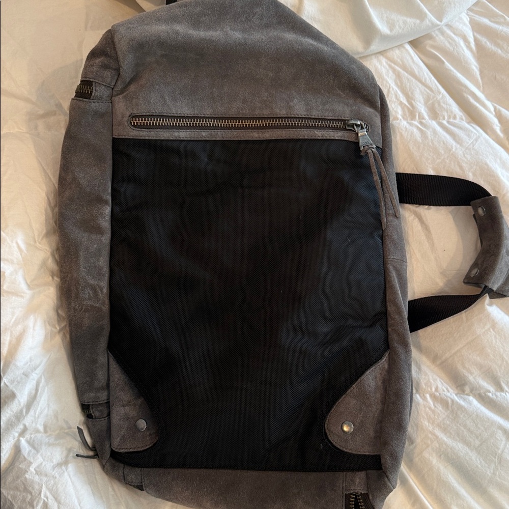 John Varvatos Charcoal Suede Accessory - Picture 4 of 7